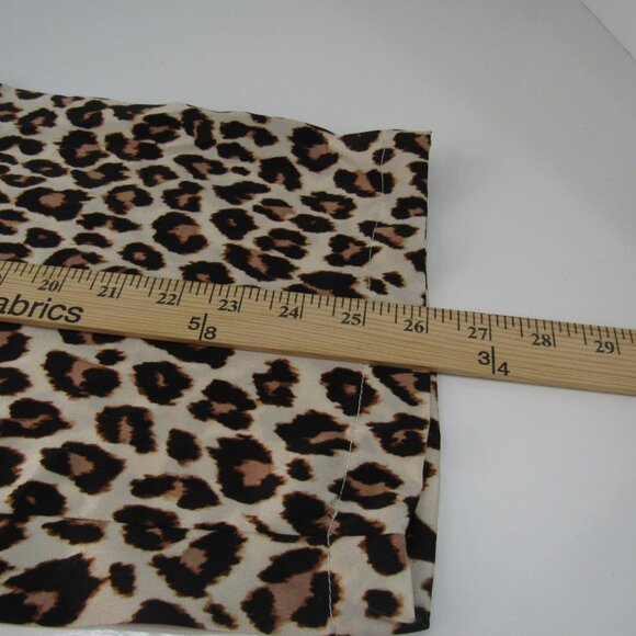 Loft Sleep Women Satin Notch Collar Sleep Set Polyester Leopard Pattern Size XL - Picture 8 of 9